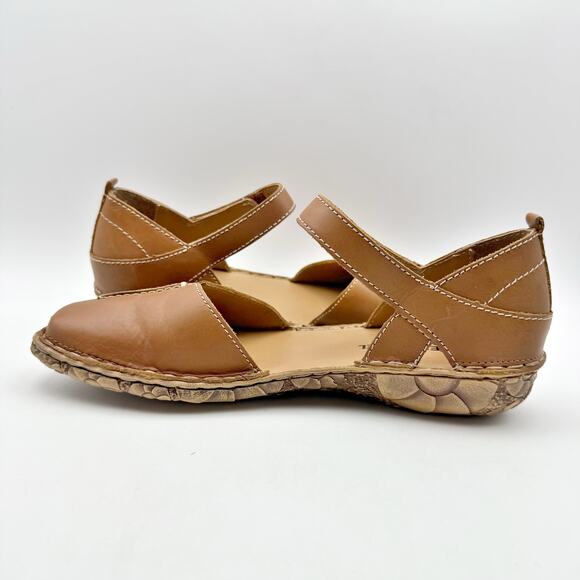 Josef Seibel Womens Rosalie 42 Sandals EU 38 US 7-7.5 Brown Leather Flats NWOB - Picture 7 of 14